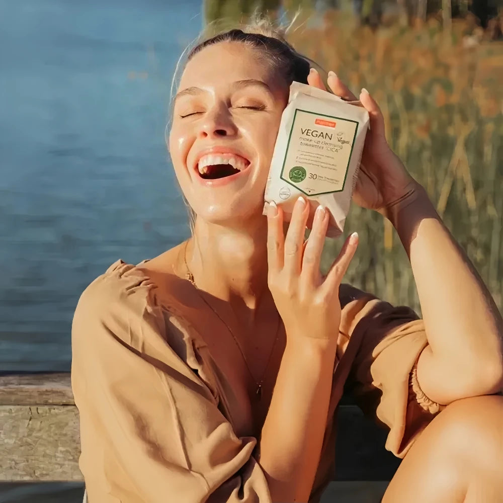 PUREDERM Vegan Make-up Cleansing Towelettes Cica 30pcs