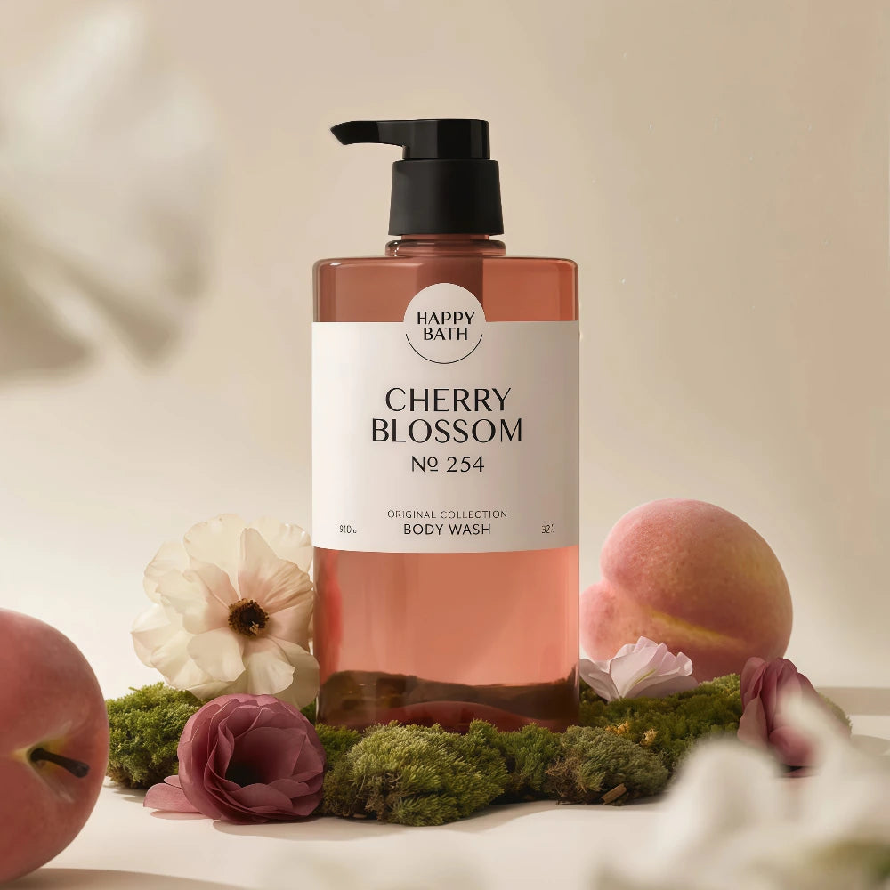 HAPPY BATH Cherry Blossom Body Wash 500g