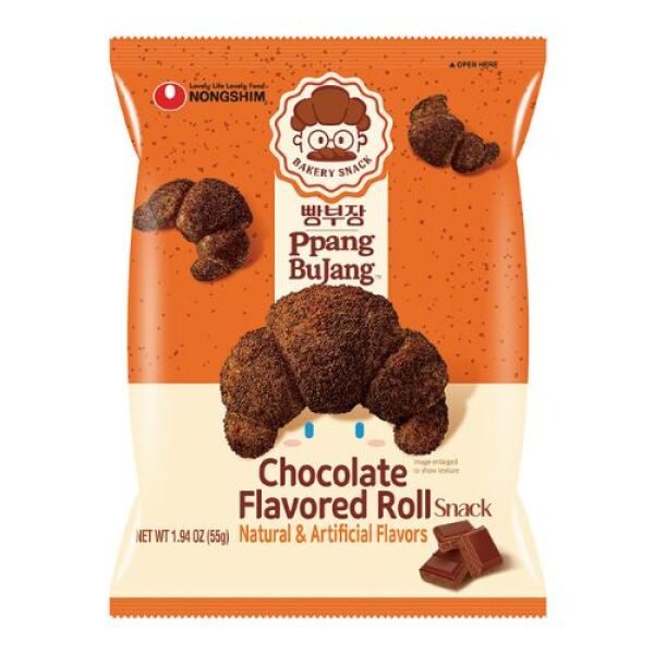 NONGSHIM Ppang Bujang Chocolate Roll Snack