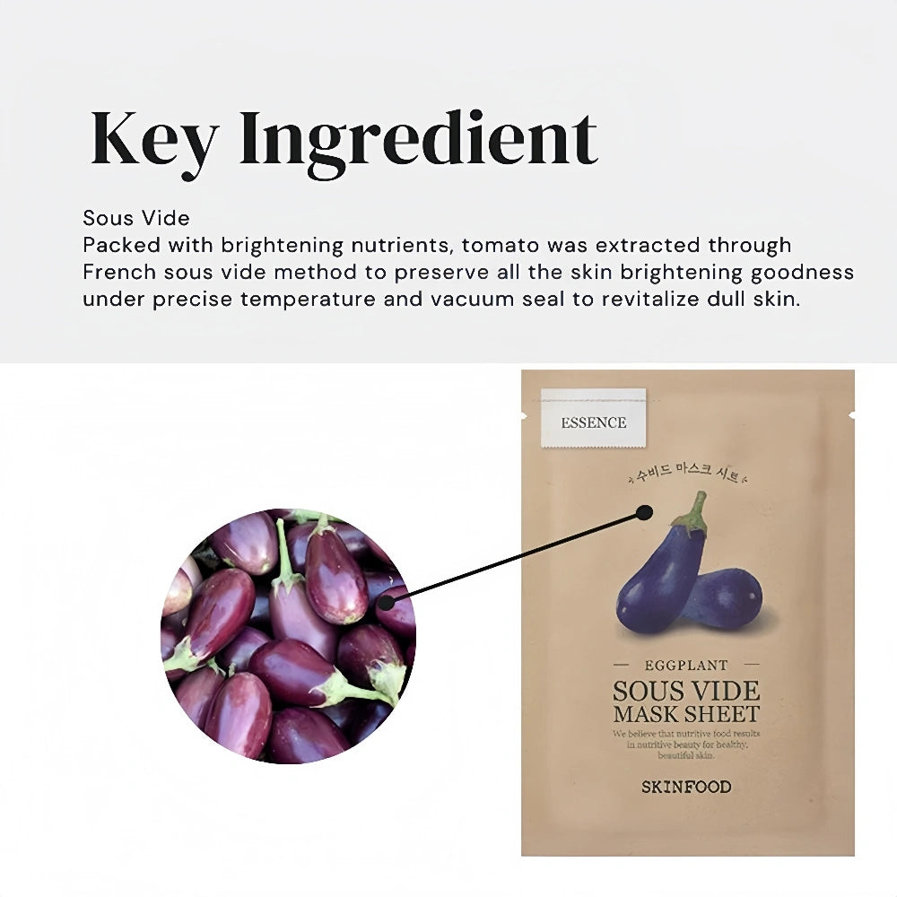 SKINFOOD Eggplant Sous Vide Mask Sheet (10)