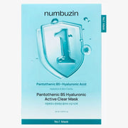 Numbuzin No.1 Pantothenic B5+ Hyaluronic Acid Clear Mask Sheet 1pc