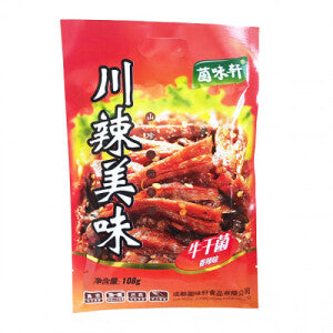 JunWeiXuan Brand Mushroom Snack Spicy Flavour 108g