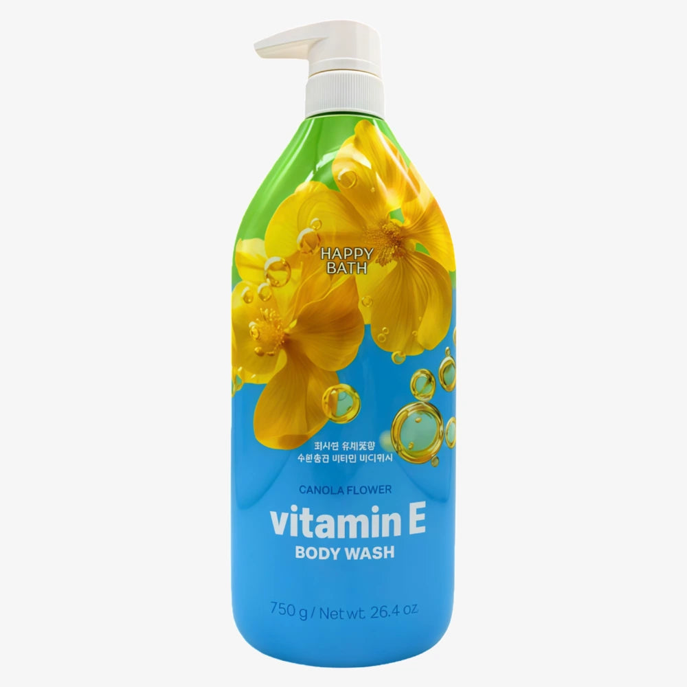 HAPPY BATH Canola Flower Vitamin E Body Wash 750g