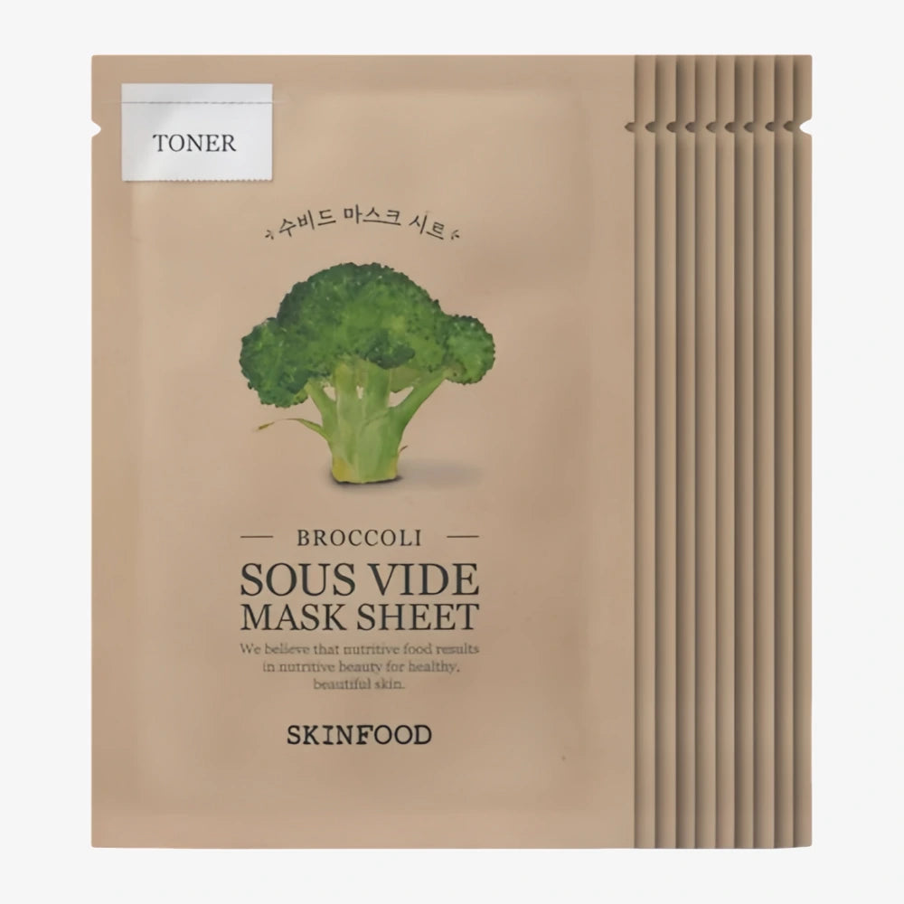 SKINFOOD Broccoli Sous Vide Mask Sheet (10)