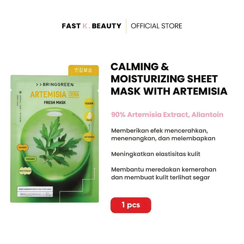 BRING GREEN Artemisia Fresh Mask 1pc