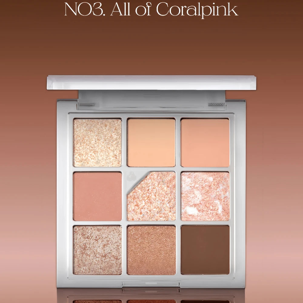 unleashia Glitterpedia Eye Palette No.3 All of Coralpink