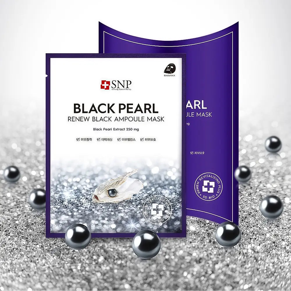 SNP -- Black Pearl Renew Ampoule Mask 1PC