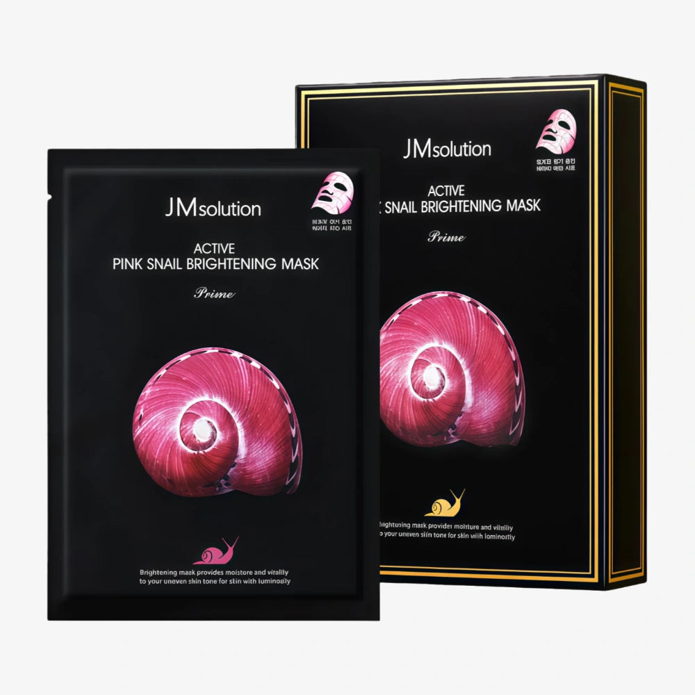 JM SOLUTION Active Pink Snail Brightening Mask 10pcs