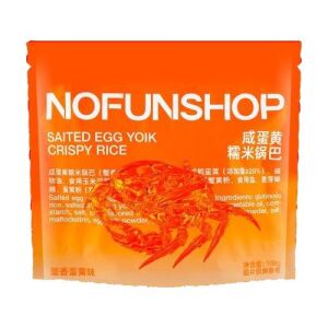 NOFUNSHOP Salted Egg Glutinous Rice Crust (Crab Flavor) 108g