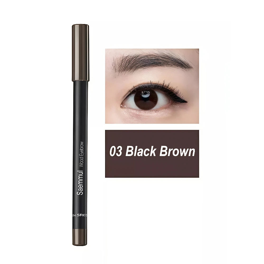 THE SAEM Saemmul Wood Eyebrow 03 Black Brown