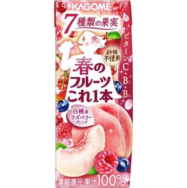 KAGOME Spring Mixed Peach Juice 200ml