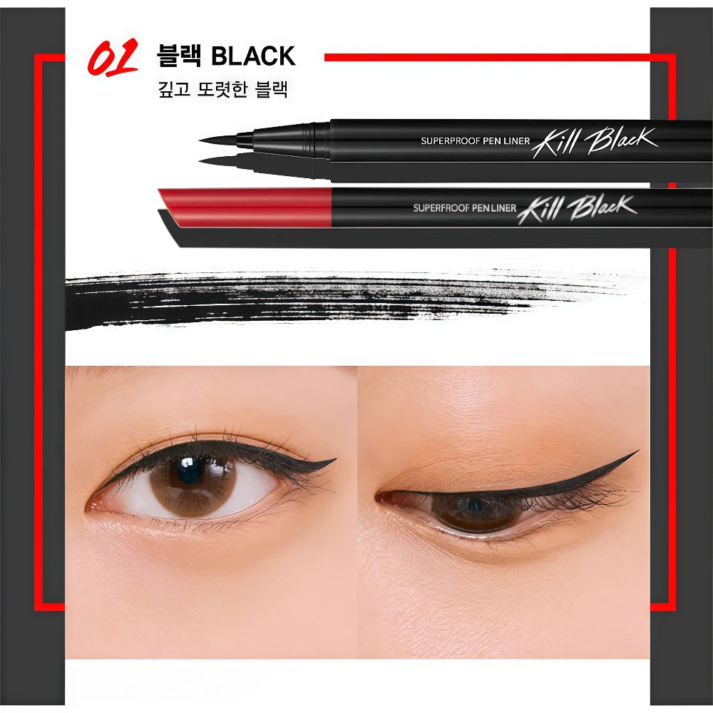 CLIO Kill Superproof Pen Liner Kill Bk 01 Black