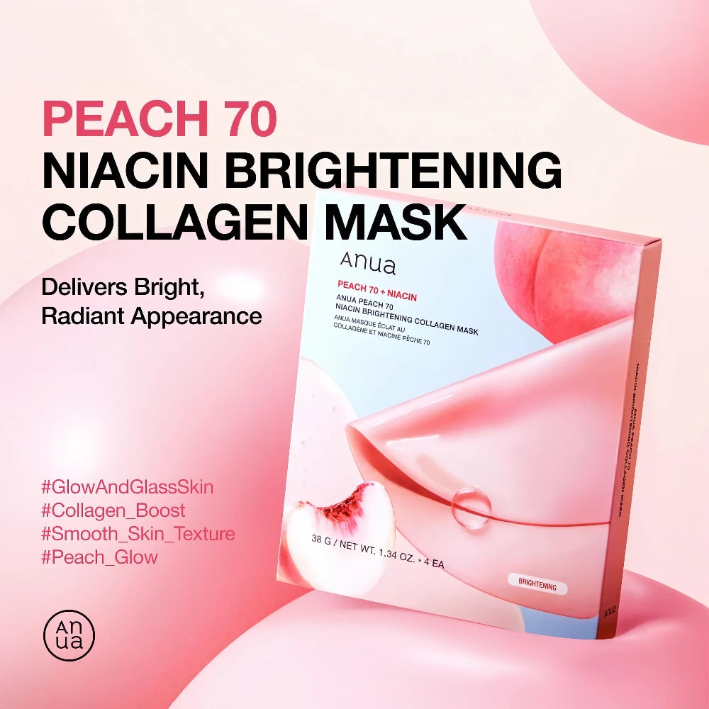 Anua Peach 70 Niacin Brightening Collagen Mask 38g