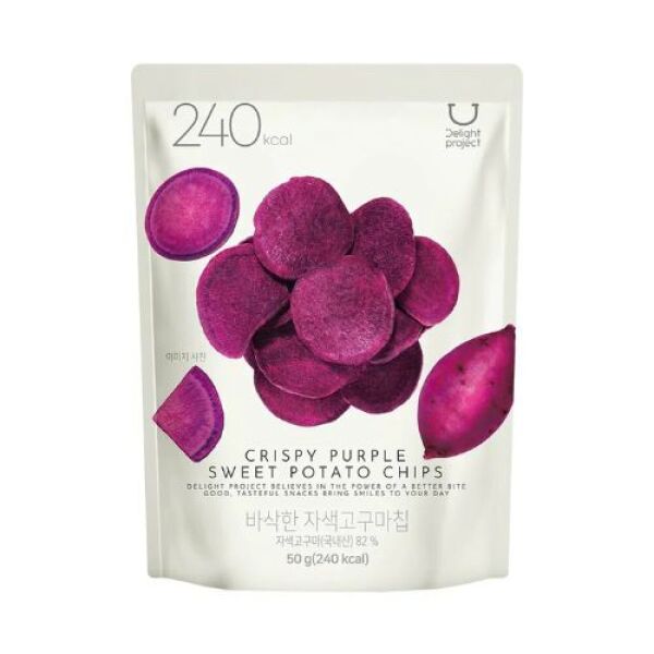 OLIVE YOUNG Delight Project Crispy Purple Sweet Potato Chips 50g
