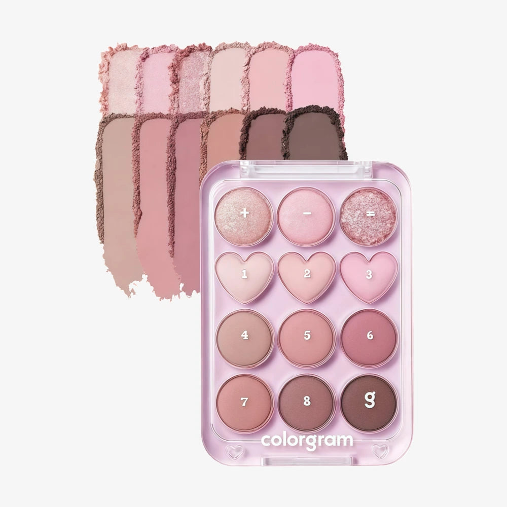 COLORGRAM Pin Point Eyeshadow Palette 02 Pink & Mauve