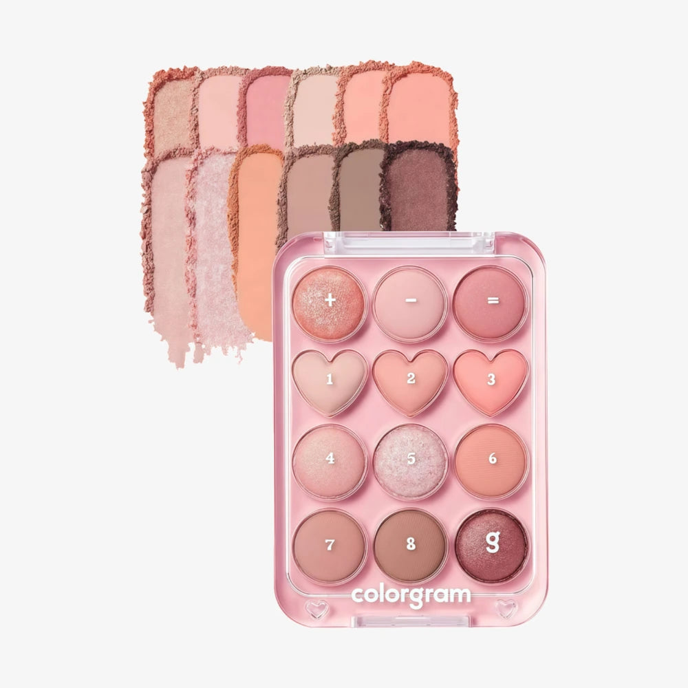 COLORGRAM Pin Point Eyeshadow Palette 01 Peach & Coral