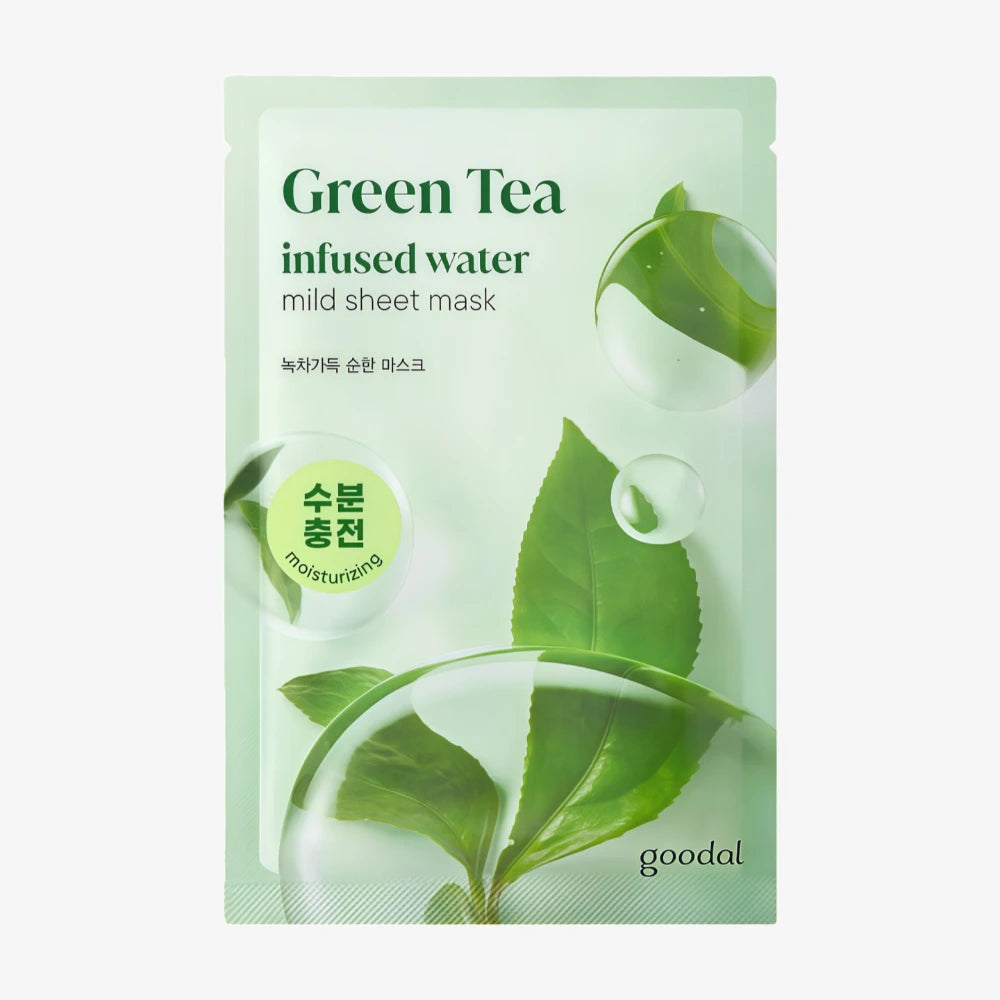 GOODAL Green Tea Infused Water Mild Sheet Mask 1pc