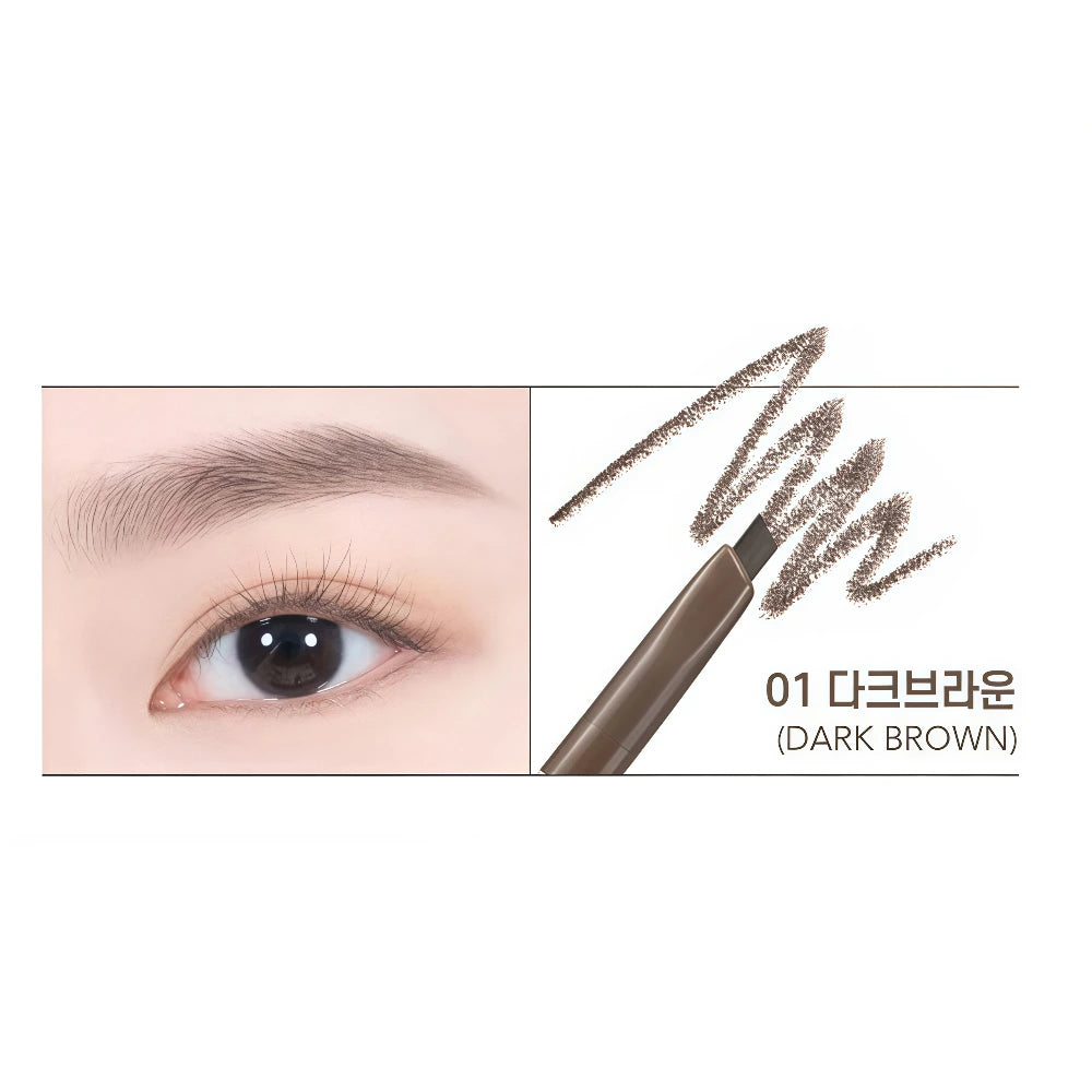 COLORGRAM Easy Auto Brow Pencil 01 Dark Brown