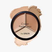 THE SAEM Cover Perfection Triple Pot Concealer 02 Contour Beige