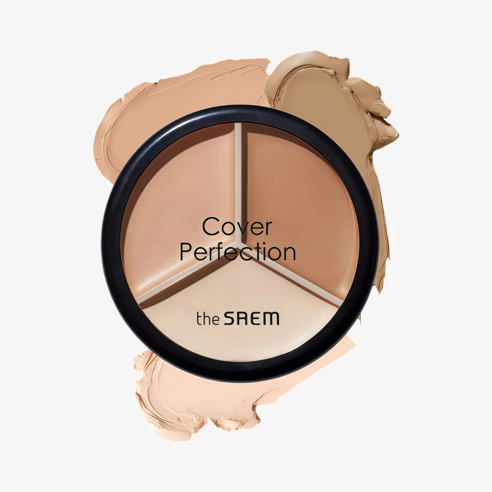 THE SAEM Cover Perfection Triple Pot Concealer 02 Contour Beige
