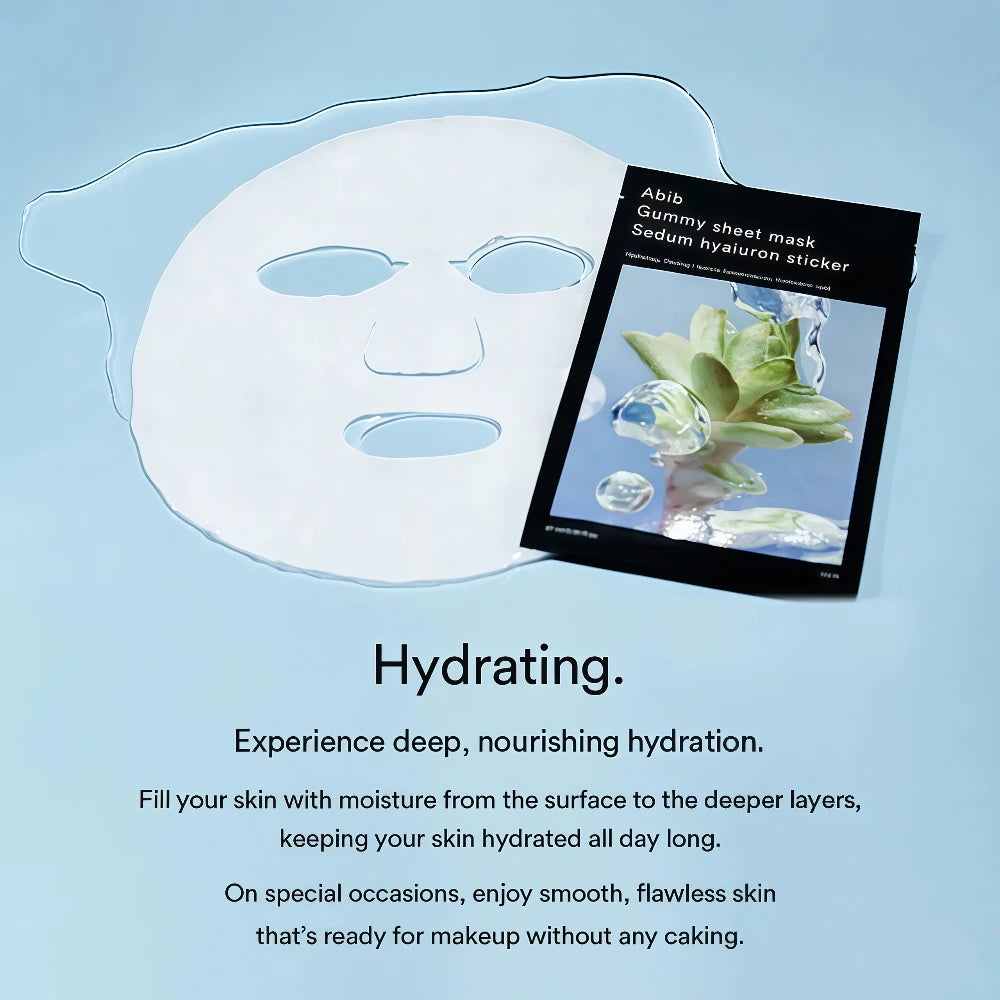 ABIB Gummy Sheet Mask Sedum Hyaluron Sticker 10pcs
