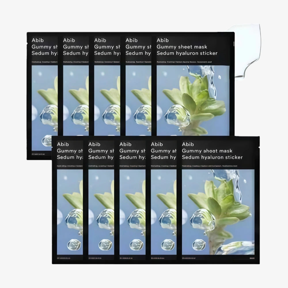 ABIB Gummy Sheet Mask Sedum Hyaluron Sticker 10pcs