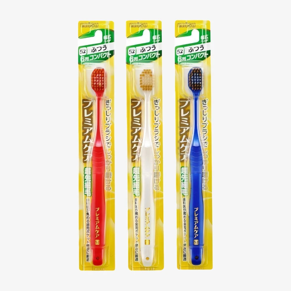 EBISU Premium Toothbrush 6 Row Compact Regular