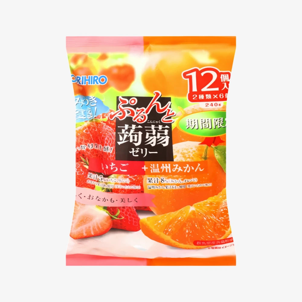 ORIHIRO Konjac Jelly Strawberry+Orange 240g – Axia Station