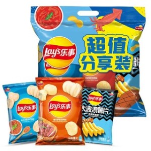 LAYS POTATO CHIPS 3 FLAVORS 3 BAGS