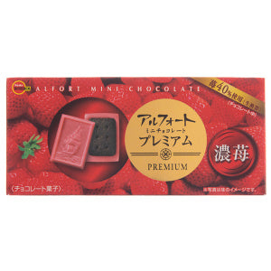 Bourbon Alfort Mini Strawberry Chocolate Cookies (12 pcs )