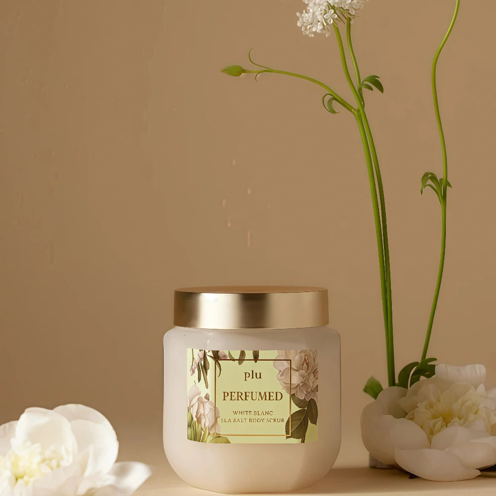 PLU Perfumed Sea Salt Body Scrub White Blanc 500g
