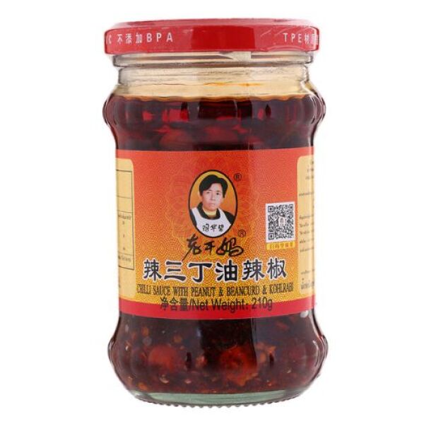 LAOGANMA Spicy Three-Dice Chili Oil 210g