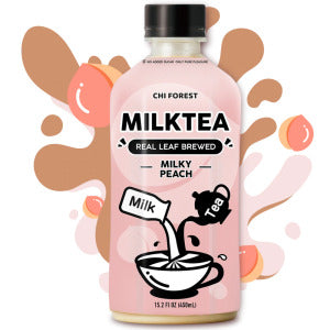 GENKI FOREST Milk Tea Peach Flavor 450ml