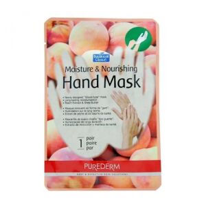 PUREDERM Moisture And Nourishing Hand Mask Peach 1 Pair