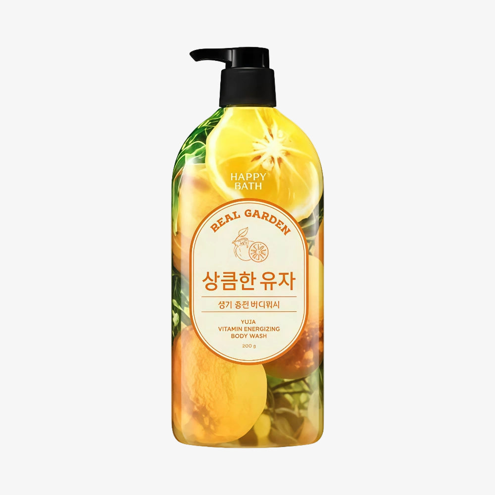 HAPPY BATH Real Garden Yuja Body Wash 900g