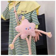 Cute Little Cartoon Star Shoulder Bag - Pink