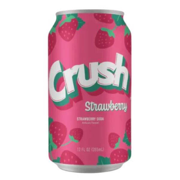 Crush Strawberry Soda 355ml
