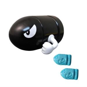 SUPER MARIO Bullet Bill Sours Tin (Blue Rasberry Flavor)  17g