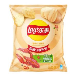 Lay's Potato Chips Spicy Crayfish Flavor 135g