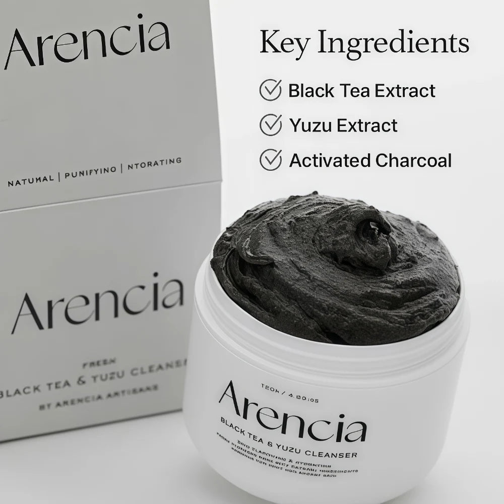 ARENCIA Black Tea & Yuzu Cleanser 120g