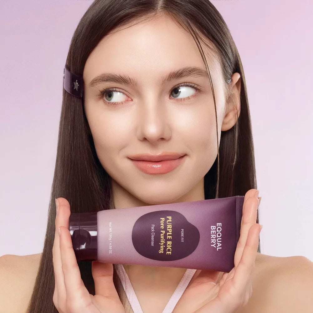 EQQUALBERRY Purple Rice Pore Purifying Pack Cleanser 130g