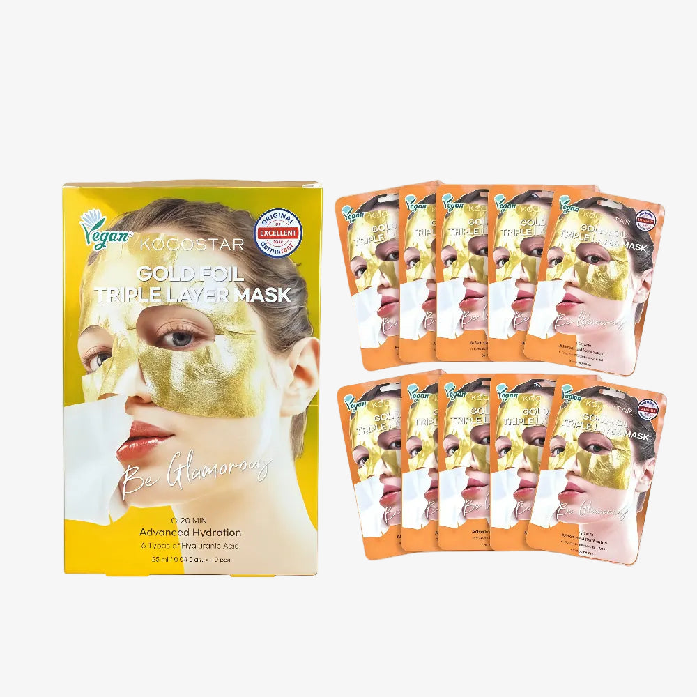 KOCOSTAR Gold Foil Triple Layer Mask (10)