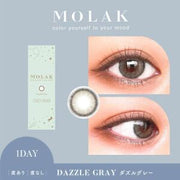 MOLAK Monthly Contact Lens (Dazzle Gray) (2 Lenses) -8.00