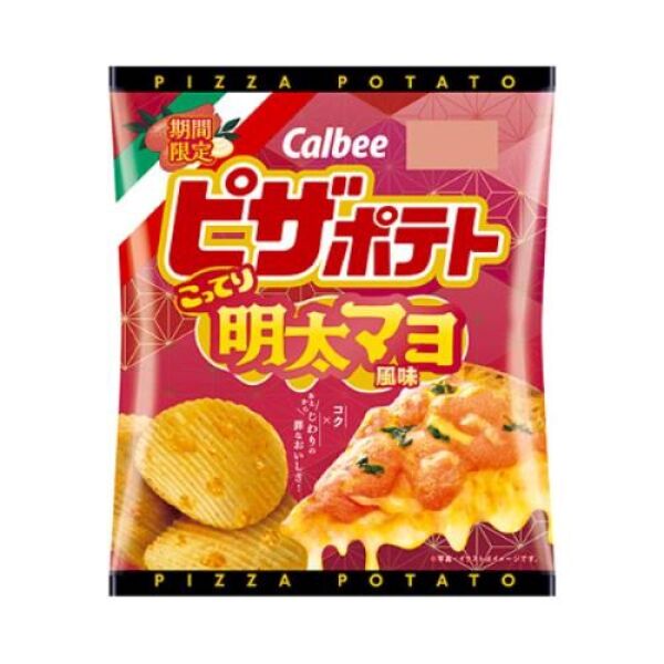 CALBEE Potato Chips Pizza Mentaiko Mayonnaise Flavor 57g