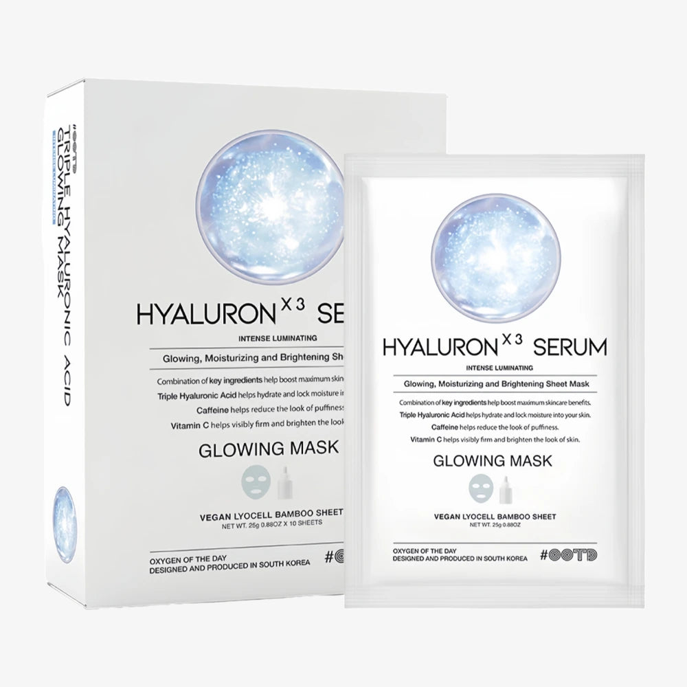 OOTD Triple Hyaluron Acid Serum Glowing Mask (10)