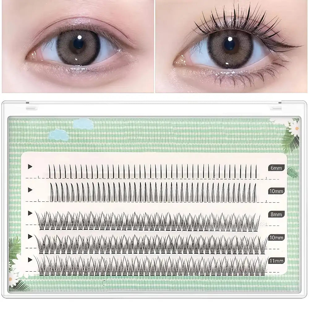 MOJIESI Five Rows Of Mixed Lower Eyelash