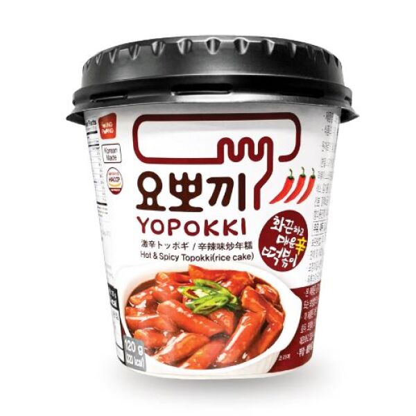YOPOKKI Rice Cake (Hot & Spicy Flavor) 120g