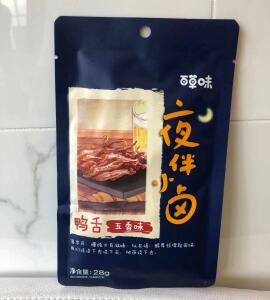 Baicaowei Snack (Spiced Duck Tongue) 28g