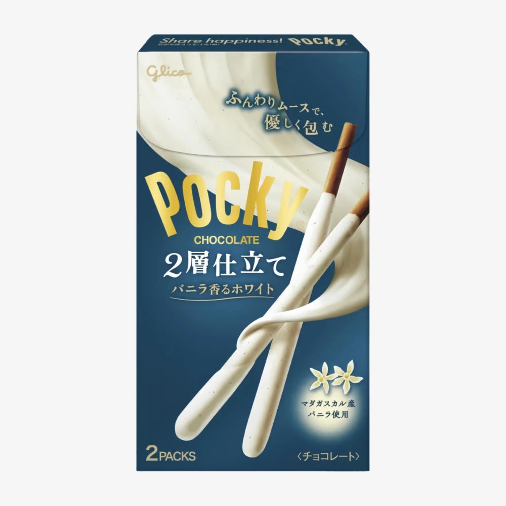 GLICO Pocky 2 Layer Vanilla White Chocolate 52g – Axia Station