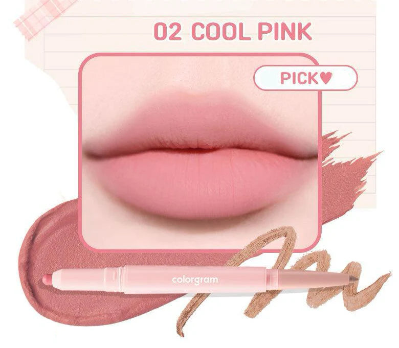 COLORGRAM All In One Over Lip Maker 02 Cool Pink